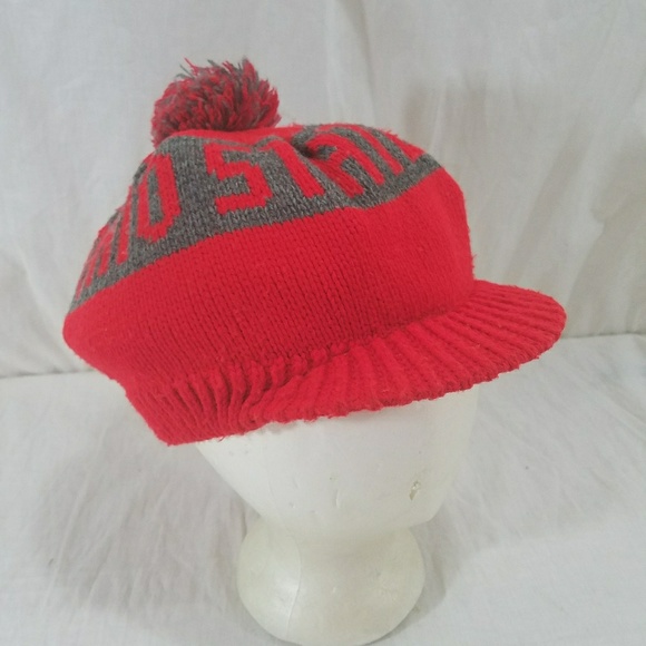 ohio state beanie with pom